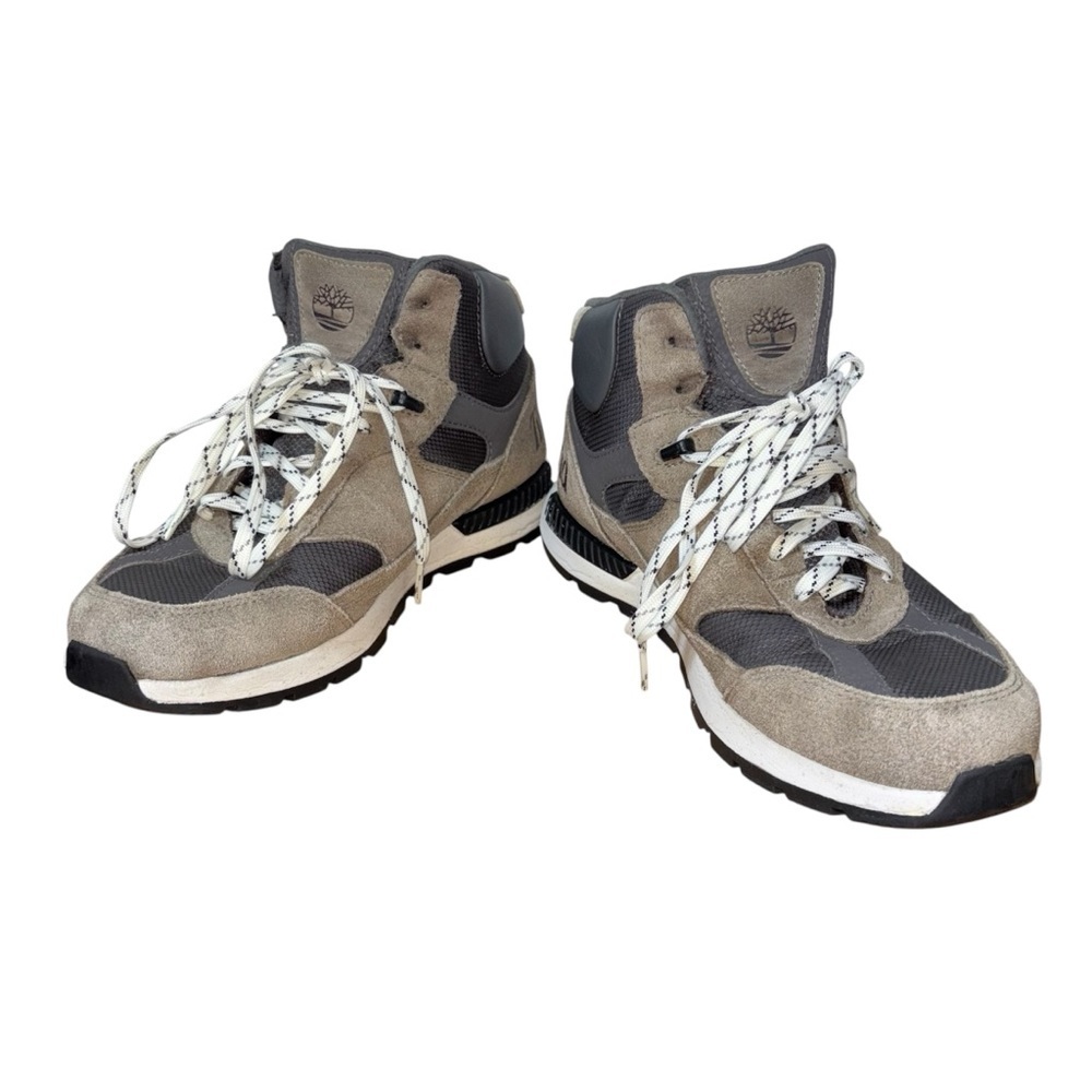 Timberland Mens Tan Charcoal High Top Sneakers Size 8